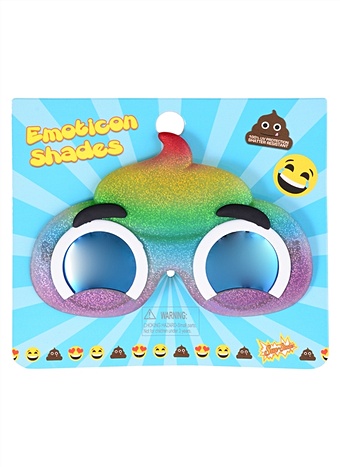 Детские солнцезащитные очки Эмодзи детские солнцезащитные очки бон бон 100% защита от ультрафиолета uv400 ударопрочные линзы soft touch пластик