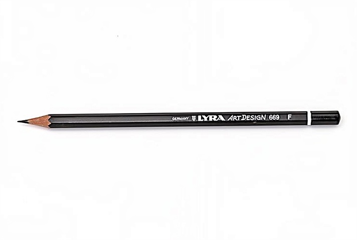 lyra карандаш чернографитный art design hb l1110100 черный Карандаш чернографитный художественный, LYRA ART DESIGN,мягкость F, L1110110