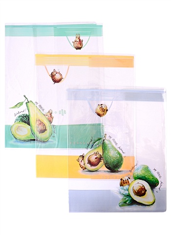 Обложки для тетрадей Авокадо, 3 штуки