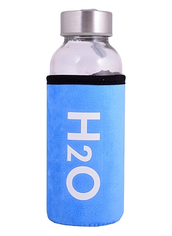 цена Бутылка в чехле велюр H2O (стекло) (300мл)
