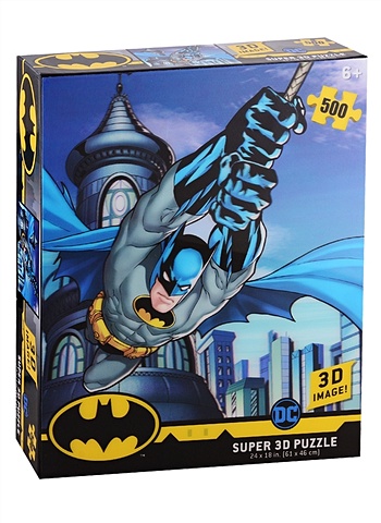 цена Пазл Super 3D Kids Полет Бэтмана. 500 деталей