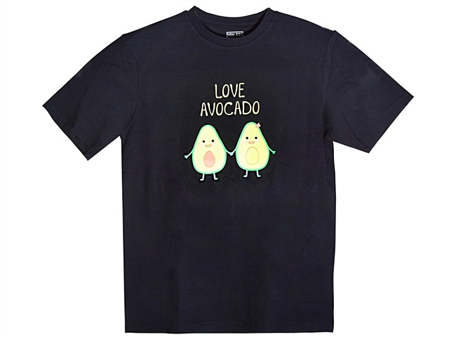 Футболка Love Avocado (черная) (текстиль) (one size) футболка yana besfamilnaya оверсайз хлопок размер one size s l белый черный