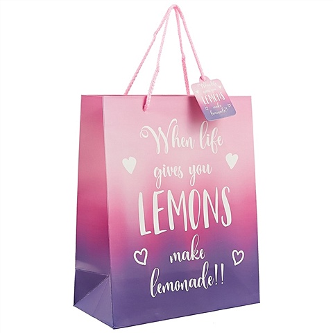 Подарочный пакет «Lemonade» А4