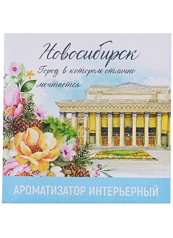 ГС Ароматизатор в конверте Новосибирск зелёный чай (11х11 см)