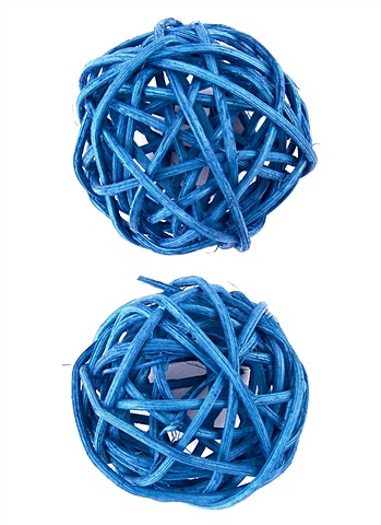 Шар декоративный из лозы, Синий (2шт.) шар декоративный из лозы синий 2шт