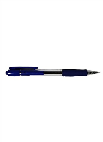 Ручка шариковая автоматическая синяя (синий корпус) BPGP-10R-F (L), PILOT ручка шариковая pilot rex grip bprg 10r f b