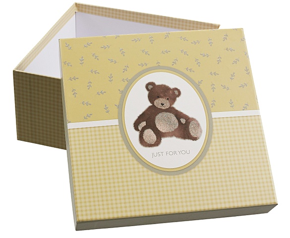 Коробка подарочная Cute bear 18*18*7,5см, картон коробка подарочная spring 18 18 7 5см картон