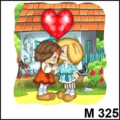 Магнит Любовь - это... (парочка с шариком) магнит любовь это парочка у доски м323
