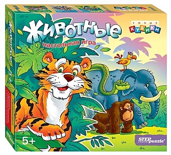 развивающая игра животные умные кубики Игра Step puzzle Развивающая игра Животные (Умные кубики) 87402