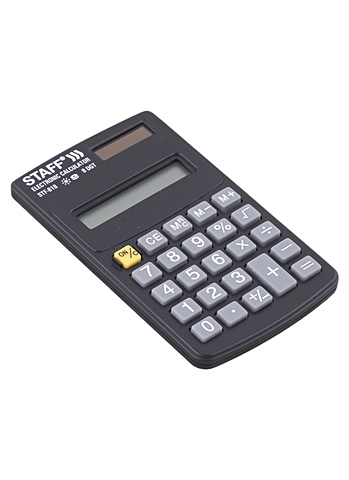 цена Калькулятор 08 разрядный карманный, 2-е питан., STAFF STF-818