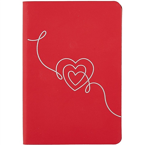 Записная книжка Софт-тач, А6, 96 листов, красный записная книжка софт тач белая а6– 120 листов