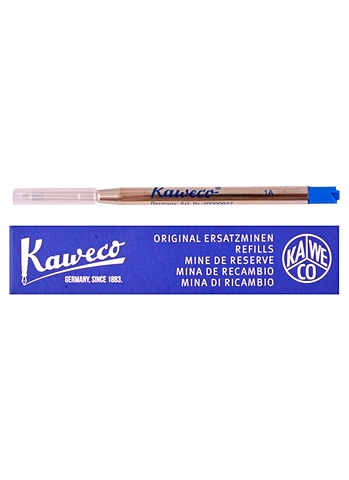 стержень для роллеров kaweco g2 цвет чёрный 0 7 мм 1 штука Стержень для роллера G2 0.7 мм, синий, KAWECO