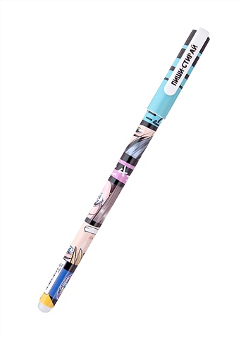 Ручка гелевая синяя со стир.черниламиАниме 08 0,5 мм, CENTRUM ручка centrum чемпион гелевая со стираемыми чернилами цвет чернил синий 0 5 мм 1 шт