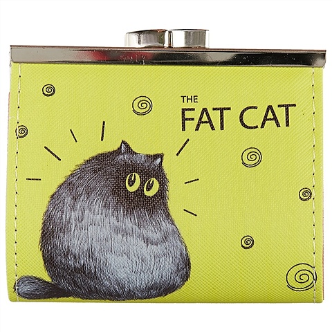 Кошелёк для мелочи «Fat cat», 10 х 9 см