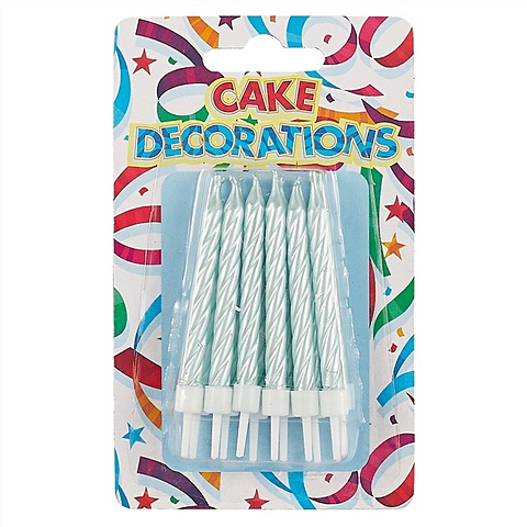 квестбокс подарочный торт именинника idventure Набор свечей для торта «Спираль», 12 штук
