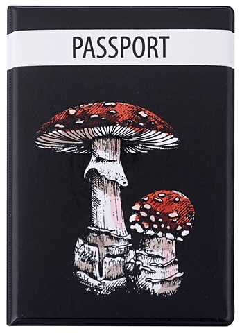 обложка для паспорта мухоморы пвх бокс Обложка для паспорта Мухоморы (ПВХ бокс)