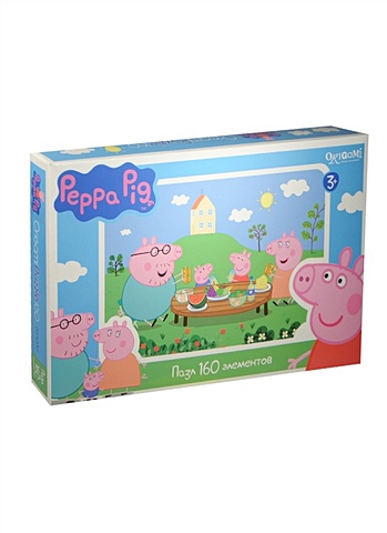 цена Пазл 160А 01542 Peppa Pig (3+) (коробка)