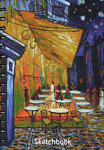 пазл clementoni 1000 деталей ван гог терраса ночного кафе Скетчбук Ван Гог. Ночная терраса кафе