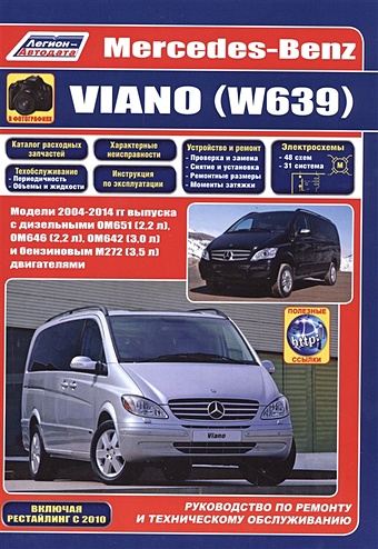 Mercedes-Benz Viano (W639) Руководство по ремонту и техническому обслуживанию крышка кнопки переключения окна дверь пассажира для mercedes w639 vito viano