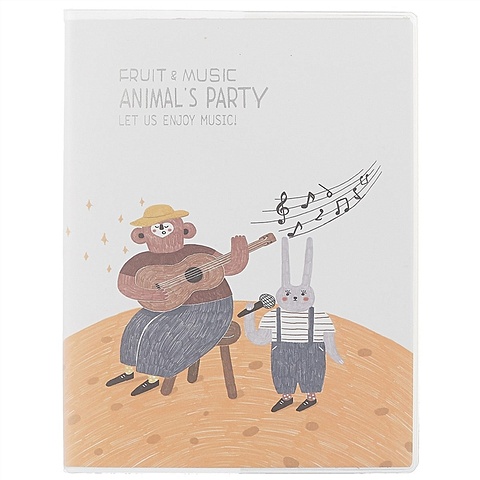 Тетрадь для записей «Animal s party», 78 листов, А5 обложки для тетрадей с рисунком забавные зверята 3шт