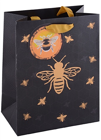 Пакет А5 18*23*10 Золотая пчела нейтр., бум., мат.пленка, тиснение, тег таргис м золотая пчела мистраль
