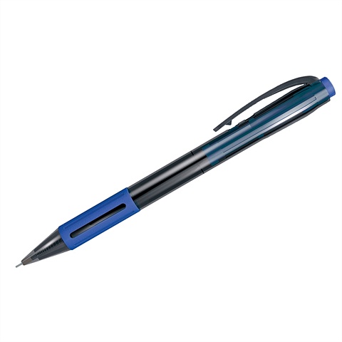 Ручка шариковая авт. синяя SI-400 0,7мм, грип, Berlingo