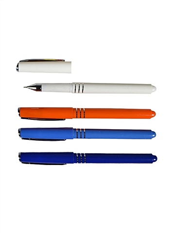 цена Ручка шариковая синяя AXO 0,7мм, игла, резин.грип, цвет корпуса ассорти, Linc