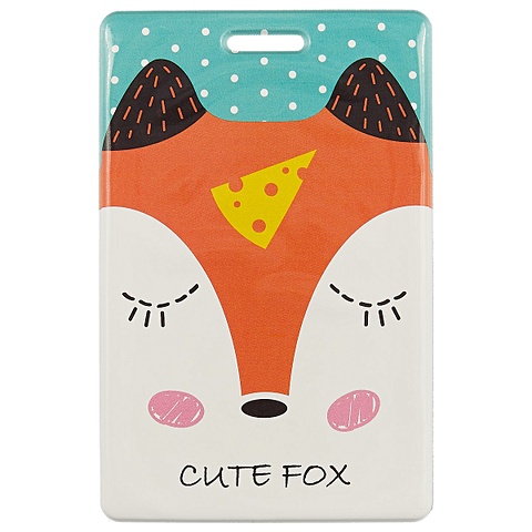 Чехол для карточек «Cute fox» силиконовый чехол на realme gt рилми гт с 3d принтом cute kitties прозрачный