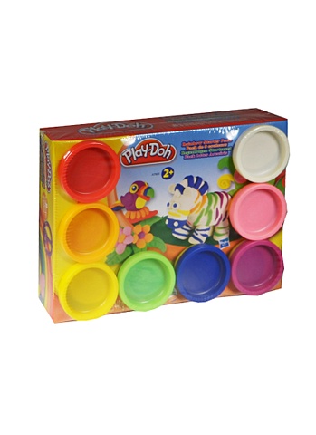 Play-Doh Пластилин: Набор из 8 банок пластилина(A7923) набор для игры с пластилином мир динозавров 6 баночек с пластилином