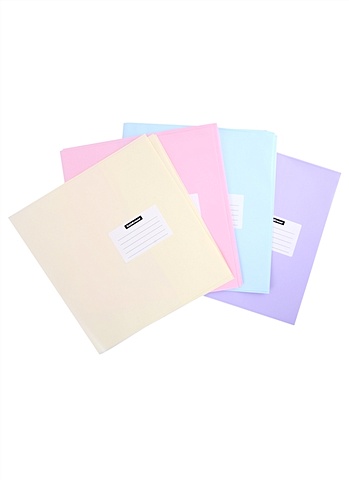 Обложки 12шт д/учебников Fizzy Pastel 100мкм, 232*440мм цена и фото