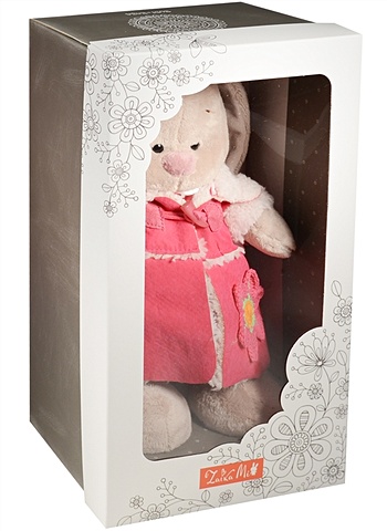 Мягкая игрушка Зайка Ми в платье и розовой дубленке (25 см) мягкие игрушки orange енотик 20 см