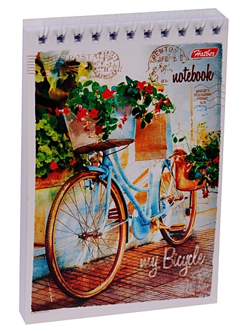 цена Блокнот Лето на велосипеде, А6, 80 листов