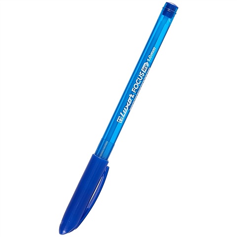 Ручка шариковая синяя Focus Icy, 1 мм, Luxor ручка шариковая синяя spark ii 0 7 мм грип luxor