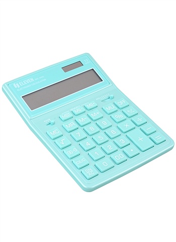 цена Калькулятор 12 разрядный настольный, 2-е питан., бирюзовый, ELEVEN SDC-444