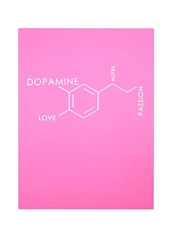 цена Записная книжка А6 80л лин. Molecule. Dopamine интеграл.переплет, Soft Touch, тиснение серебр.фольгой