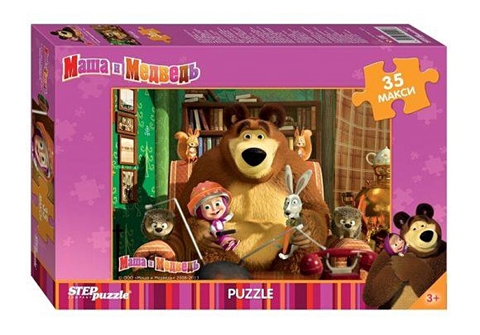 Пазл Маша и медведь Step puzzle Maxi 35 48*68см 91211 мозаика puzzle 35 маша и медведь
