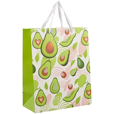 Пакет Lovely Avocado, А4 пакет подарочный зелёный 26 х 32 х 12 см