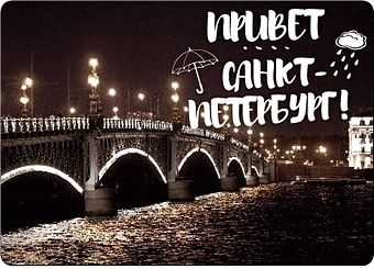 Магнит Троицкий мост (9х5,5) (винил) магнитная открытка 8 5 11см спб 3d троицкий собор