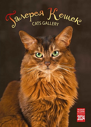 календарь настенный на 2023 год галерея кошек Календарь 2024г 335*465 Галерея кошек настенный, на спирали