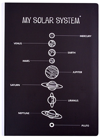 Блокнот My solar system findout solar system