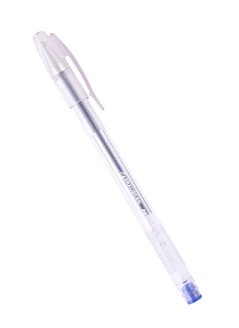 Ручка гелевая синяя Jet прозрачная, узел 0,5мм, линия 0,35мм, BRAUBERG цена и фото