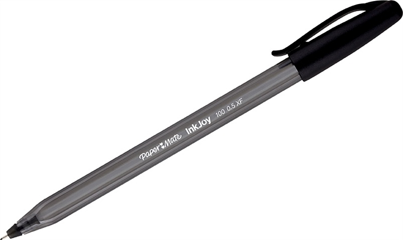 Ручка шариковая черная Ink Joy 100 0,5мм, Paper Mate ручка шариковая автоматическая синяя ink joy 100 rt 1мм