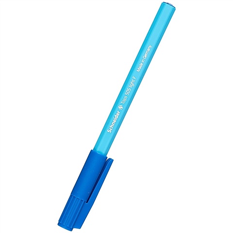 ручка шариковая синяя tops 505 0 7мм schneider Ручка шариковая синяя TOPS 505 F 0,8мм, голубой корпус, SCHNEIDER