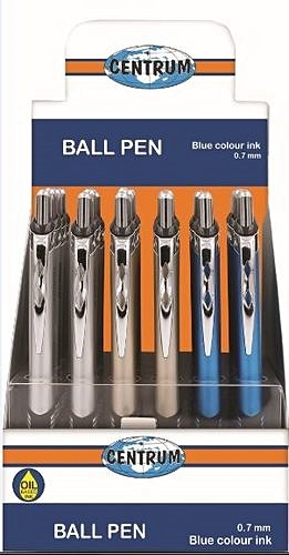 Ручка шариковая Centrum MOMENT чернила на масляной основе, 0,7мм, синяя 88049 ручка шариковая mazari torino 0 7 мм синяя резиновый упор на масляной основе