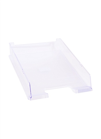 Лоток для бумаг горизонтальный прозрачный , HAN лоток горизонтальный office пластиковый прозрачный