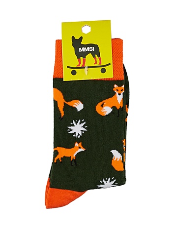Носки Лисички (высокие) (36-39) (текстиль) носки новогодние с объемными деталями высокие 36 39 текстиль