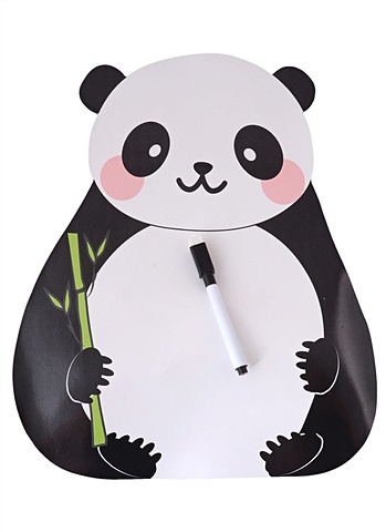 Доска маркерная 20*20см Панда с маркером панда 20см
