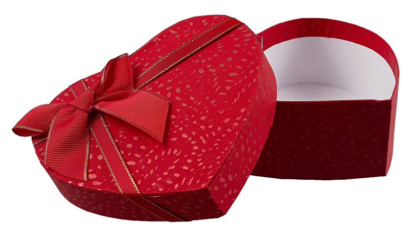 Коробка подарочная Сердце 13,5*12,5*5см, картон коробка подарочная мозаика 21 14 8 5см картон