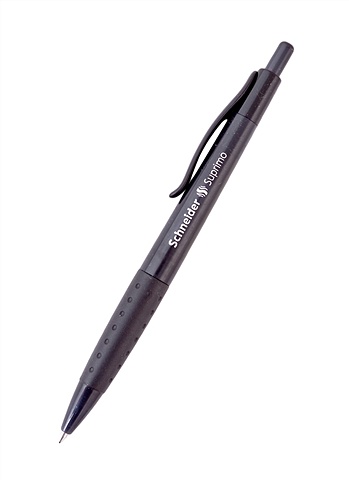 Ручка шариковая авт. черная Suprimo, 1,0мм, грип, Schneider ручка шариковая promise черная