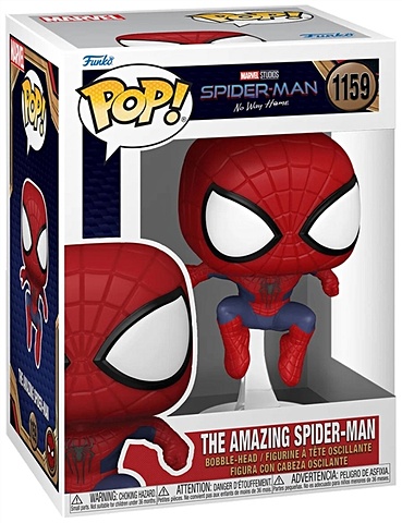 Фигурка Funko POP! Bobble Marvel Spider-Man No Way Home The Amazing Spider-Man Leaping фигурка funko pop marvel spider man no way home – the amazing spider man leaping bobble head 9 5 см